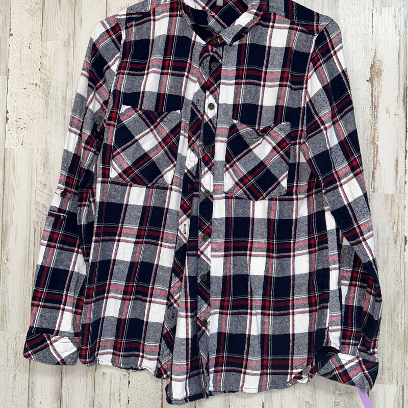 M Navy Plaid Flannel