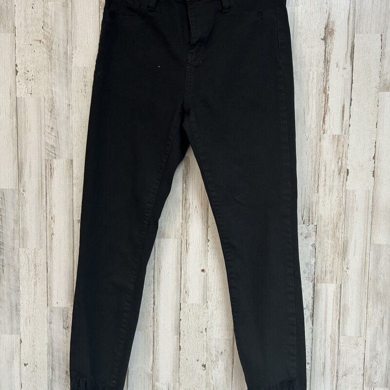 Sz5 Black Fray Jeggings, Black, Size: Ladies S