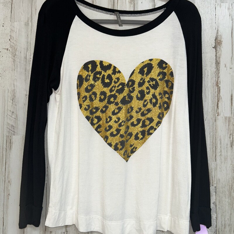 S Glitter Heart Raglan