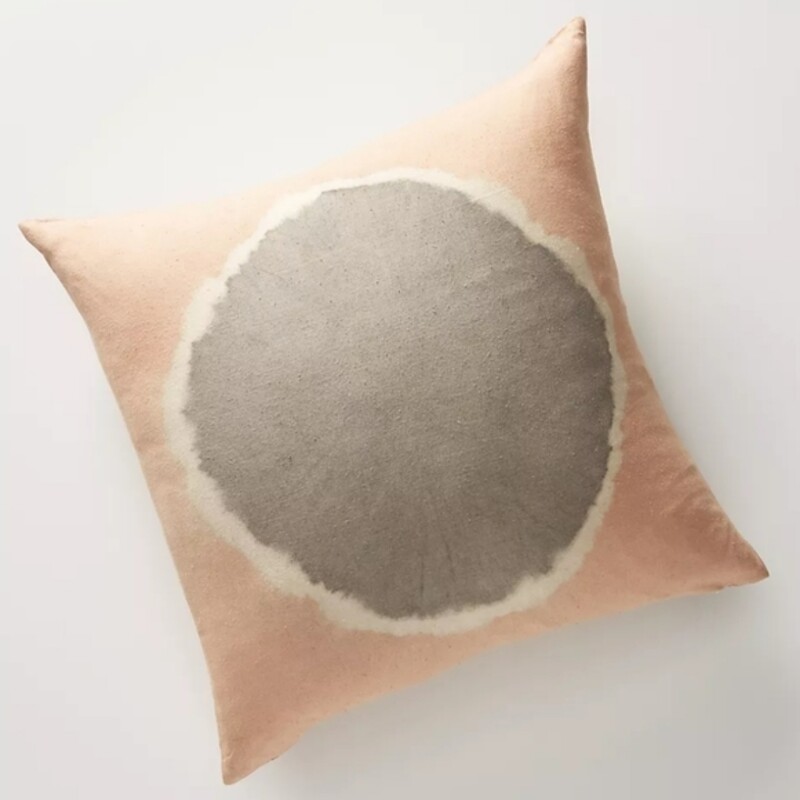 Anthro Flower Dyed Ardel Pillow
Orange and Gray
Size: 20x20