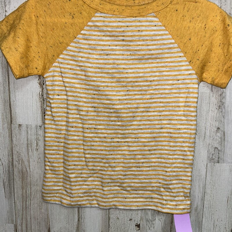 12M Yellow Stripe Tee, Yellow, Size: Boy 12-24m