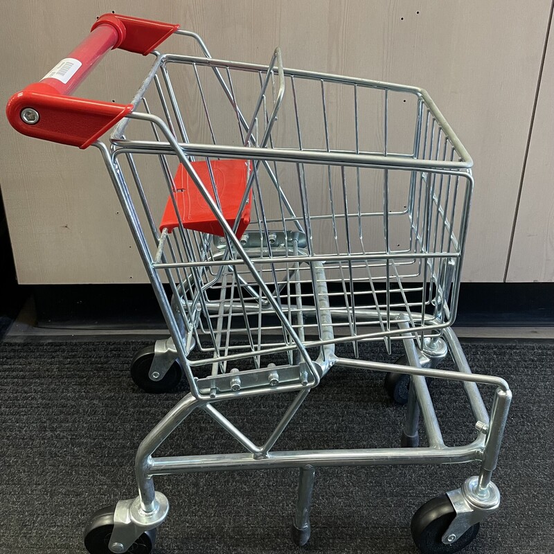 M&D Shopping Cart, Silver, Size: Pre-owned