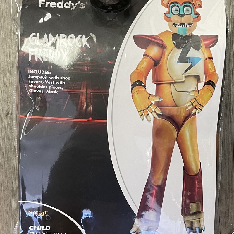 Glamrock Freddy Costumes, Multi, Size: 12-14Y