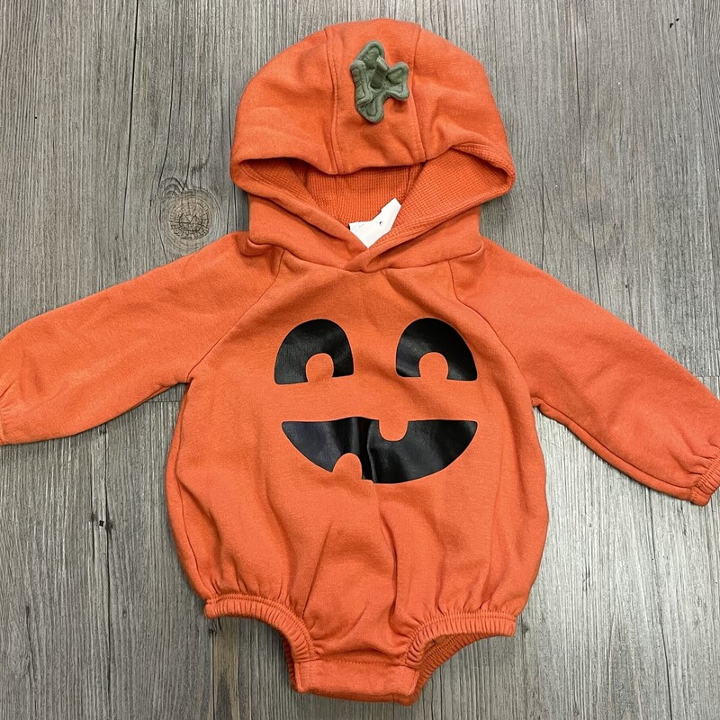 Old Navy Pumpkin Onesie, Orange, Size: 3-6M