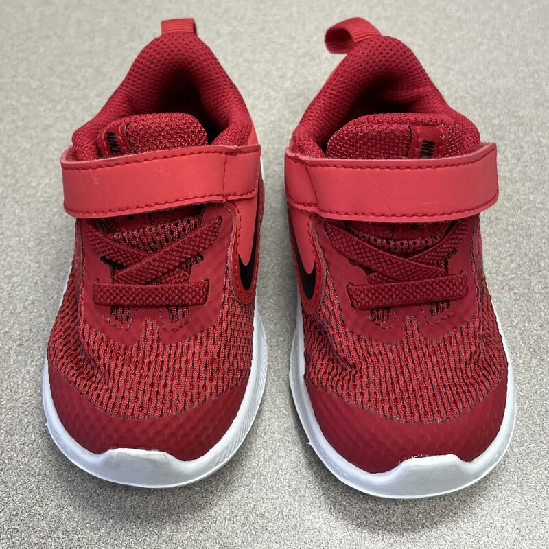 Nike Velcro Infant Shoes, Red, Size: 4T