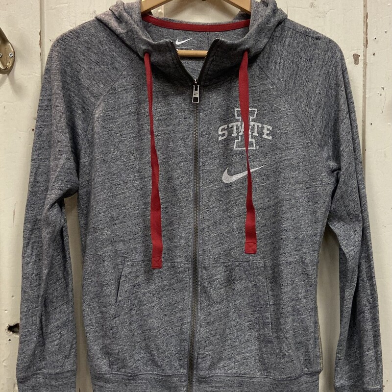 Gry/wht ISU Zip Up