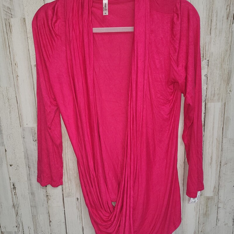 XL Hot Pink Crossover Top