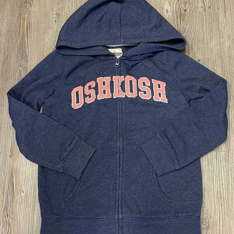 Oshkosh Zip Hoodie, Navy, Size: 8Y