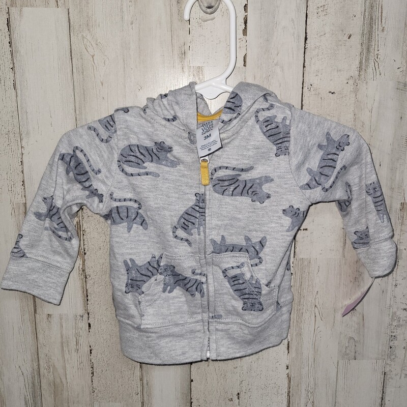 3M Grey Tiger Jacket, Grey, Size: Boy 0-9m