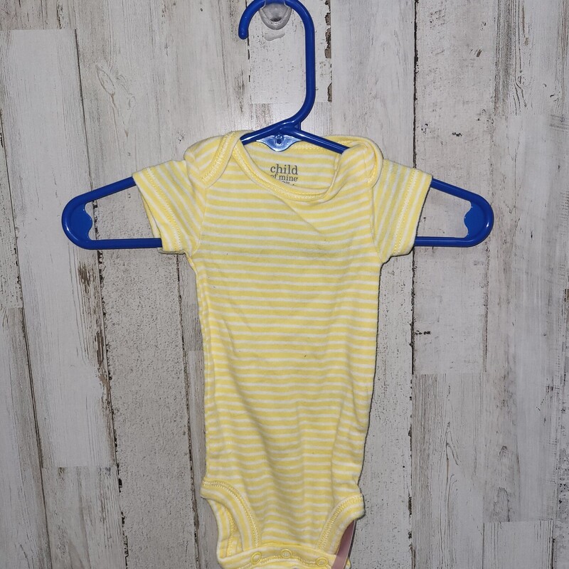 NB Yellow Stripe Onesie