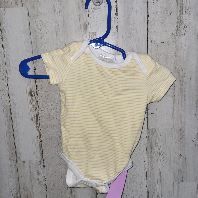 0/3M Yellow Stripe Onesie