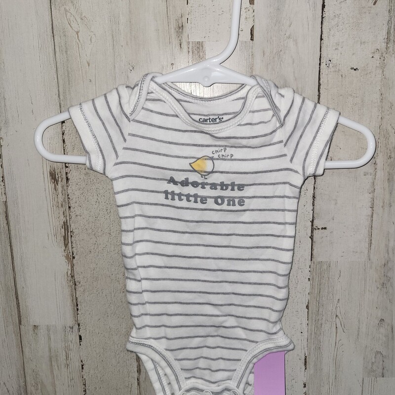 NB Adorable Little One On, White, Size: Boy 0-9m