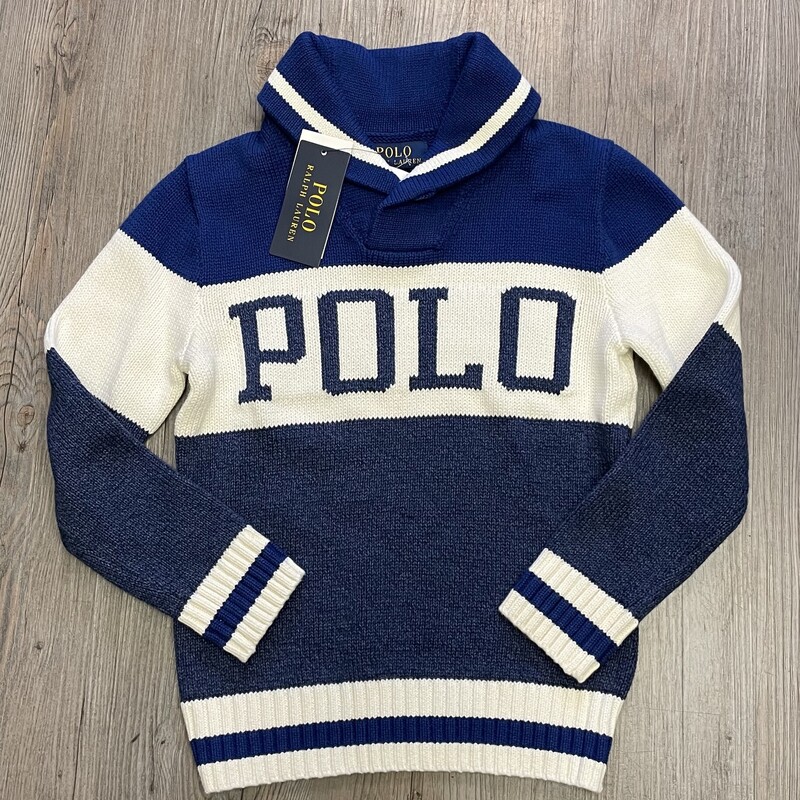 Polo Ralph Lauren Sweater, Blue, Size: 8Y
NEW With Tag