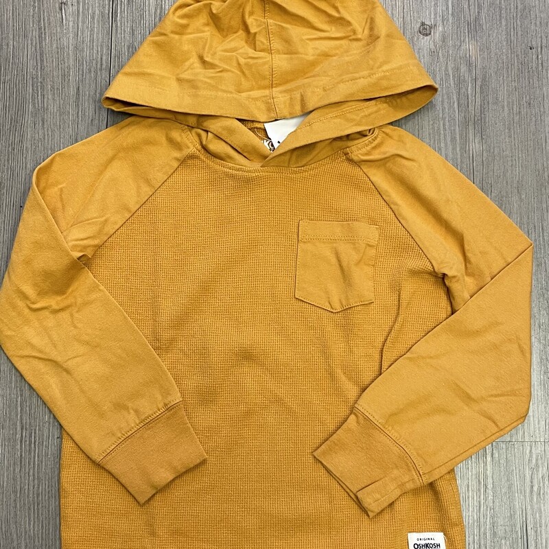 Oshkosh Hooded Tee, Mustard, Size: 6Y