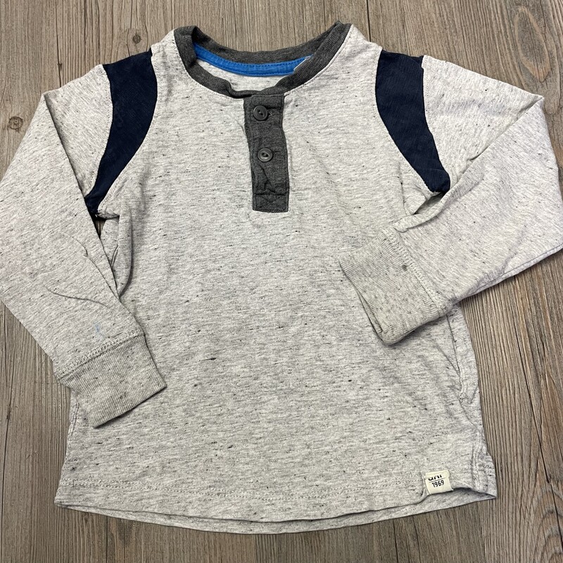 Gap LS Shirt, Grey, Size: 3Y