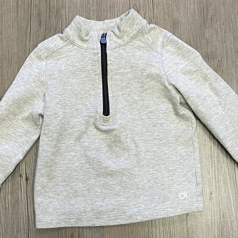 Gap 1/2 Zip Sweater, Grey, Size: 3Y