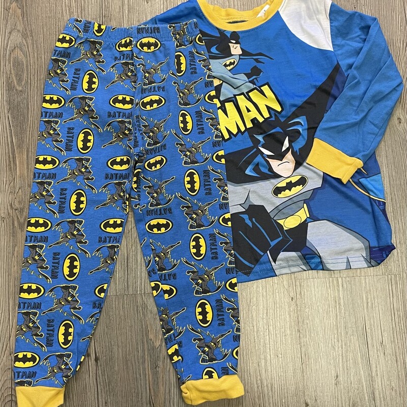 Batman Pj Set, Blue, Size: 5Y