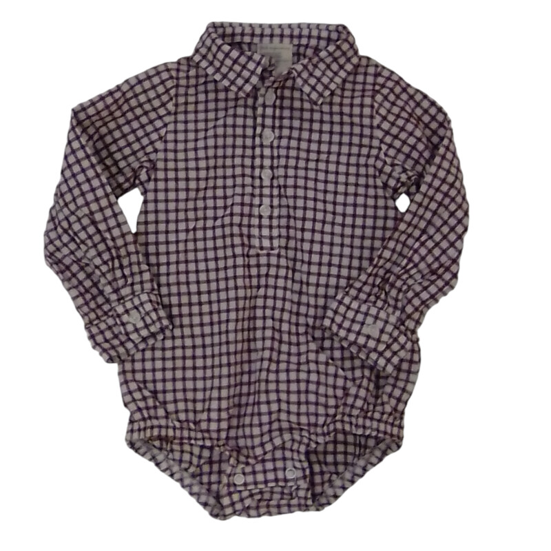 Long Sleeve Onesie Plaid