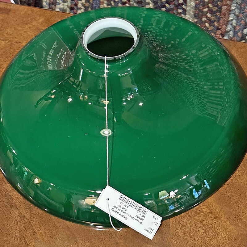 Green Glass Lamp Shade