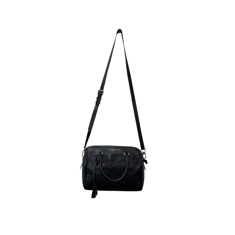 Louis Vuitton Bandouliere 25 Black Emperiente<br />
<br />
Date Code: DU2197<br />
<br />
Dimensions:<br />
Base length: 10.5 in<br />
Height: 7 in<br />
Width: 6.25 in<br />
Drop: 4 in<br />
Drop: 20.5 in to 0.00 in<br />
<br />
Note: Light coner wear.<br />
<br />
Box and dust bag.