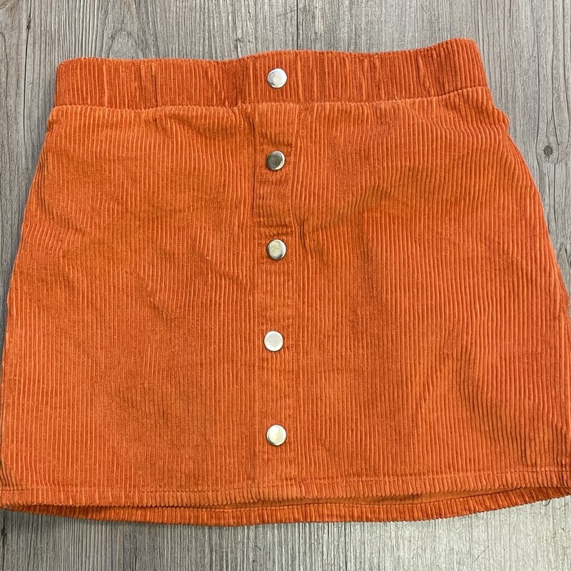 Isaac Mizrahi Corduroy Sk, Orange, Size: 10-12Y