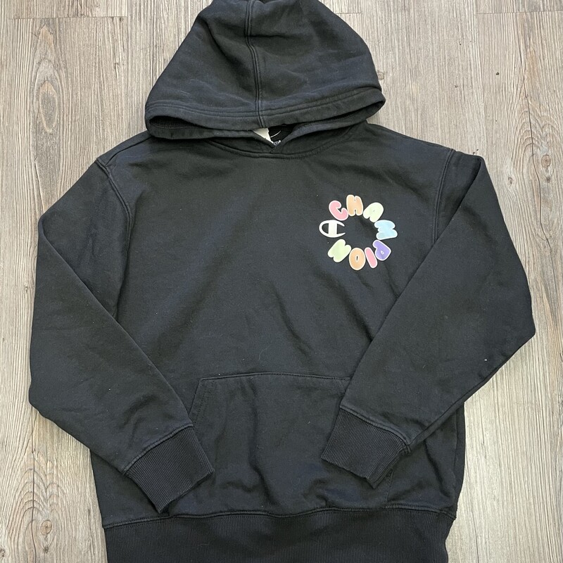 Champion Pullover Hoodie, Black, Size: 9-10Y