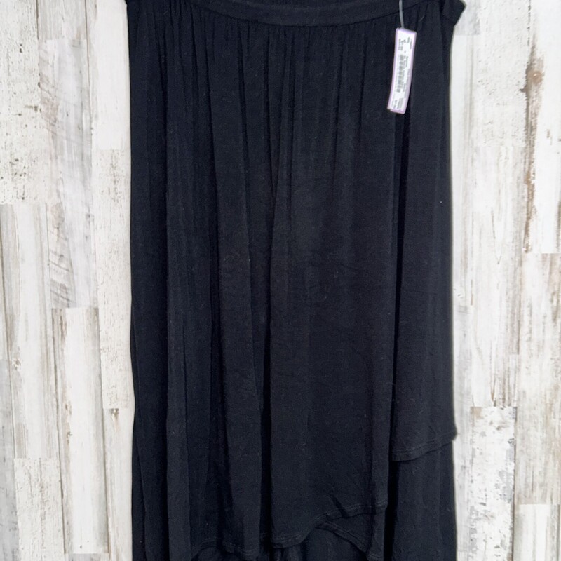 XL Black Cotton Skirt