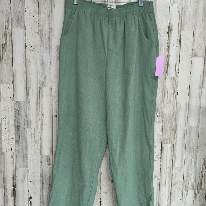 Sz 16 Green Ribbed Pants