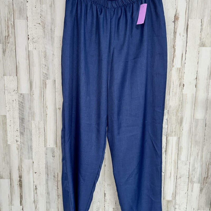 16W Navy Elastic Pants