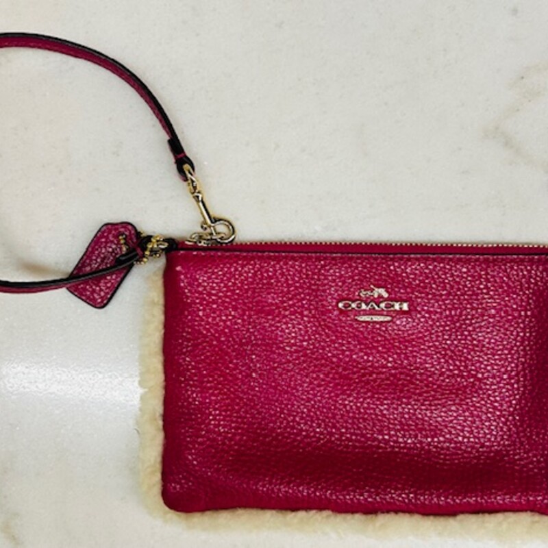 Coach Faux Fur Wristlet