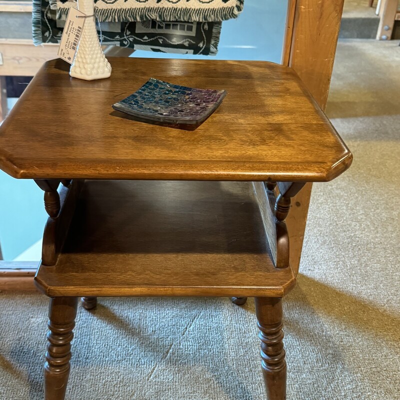 2 Tier Maple Table