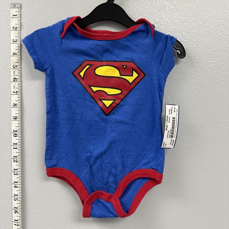 Superman, Size: 6-12m, Item: Onesie