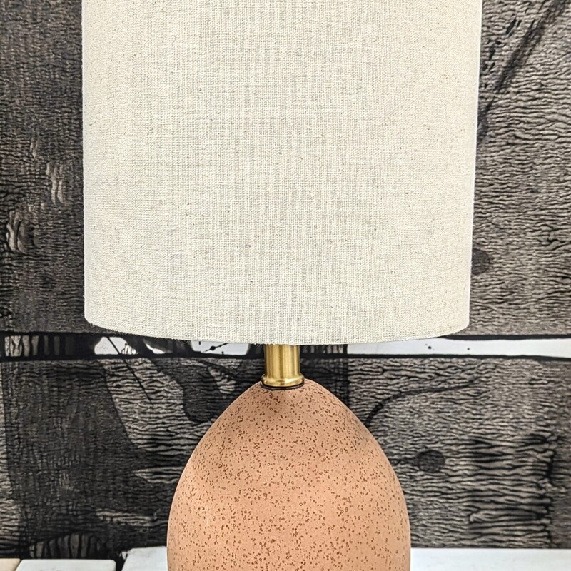 Ceramic Speckled Table Lamp
Orange Tan
Size: 9x19H