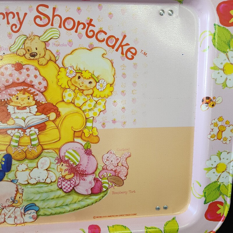 Vtg Strawberry Shortcake, Metal, Size: Tv Tray