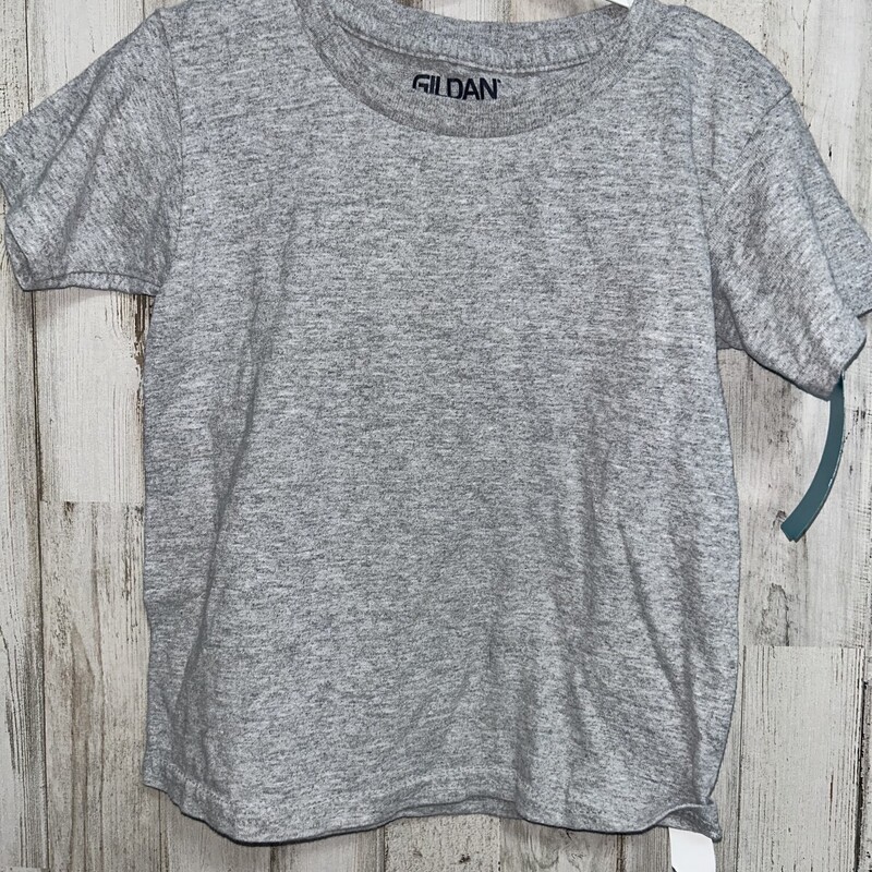 4T Grey Cotton Tee, Grey, Size: Boy 2T-4T