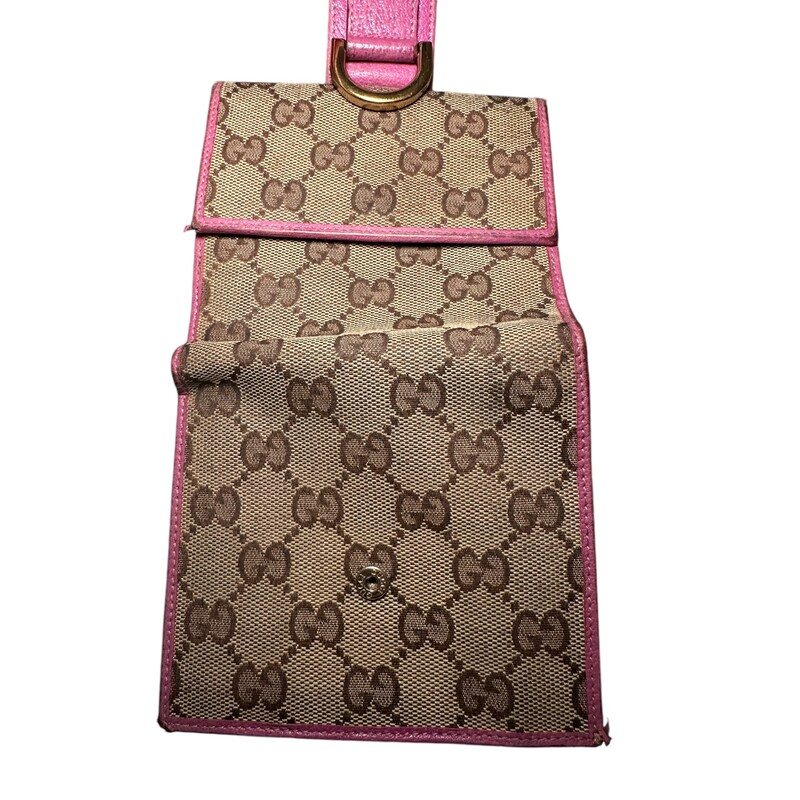 Gucci Hook Wallet, Pink, Size: OS

Date Code: 141411 4276

Note: Wear to the corners