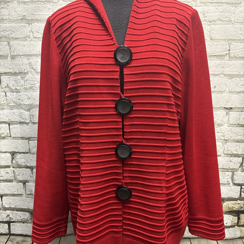 Misook, Red, Size: Large