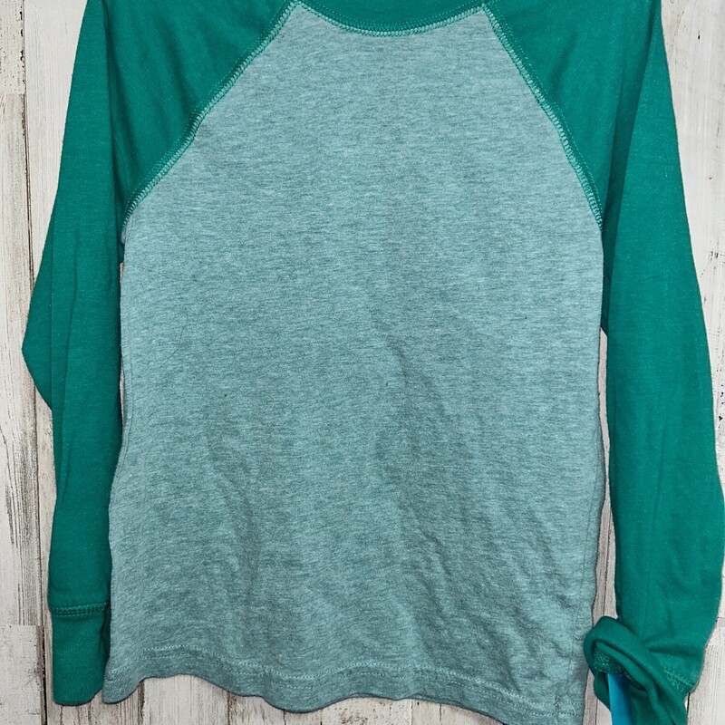 5T Green Raglan Tee