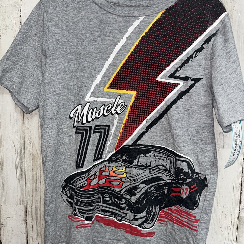 6/7 Muscle 77 Tee, Grey, Size: Boy 5-8