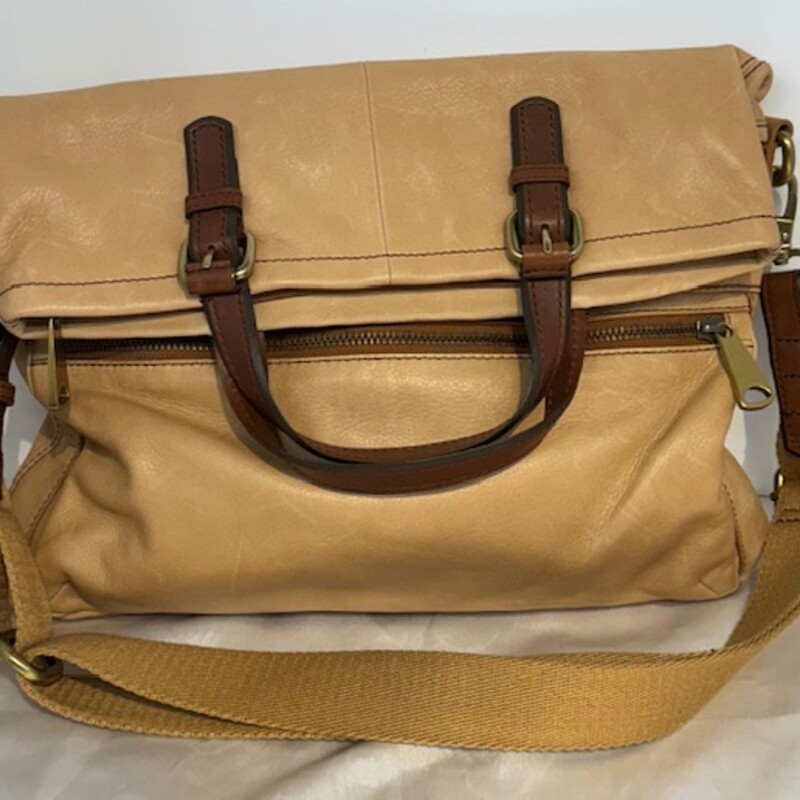 Fossil Explorer Tote
Tan and Brown
 Size: 15x16H