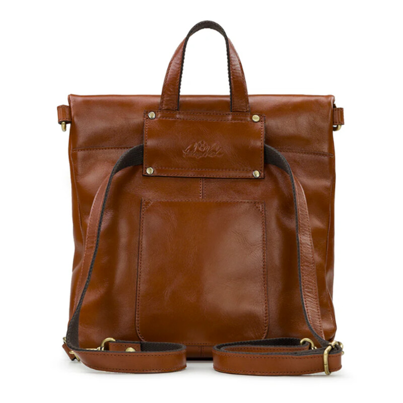 Patricia Nash Convertible Luzille Backpack
Can be worn as crossbody or shoulderbag
 Brown, Size: 13x10H