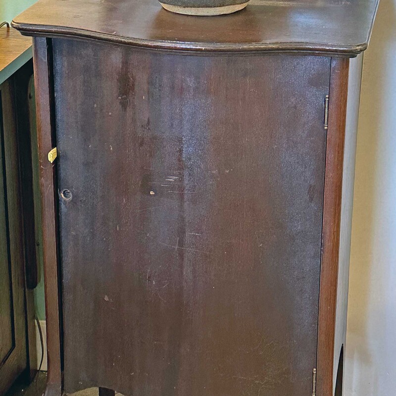 Vtg Mahogany Record Cab