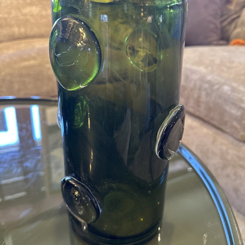 Green Glass Vase