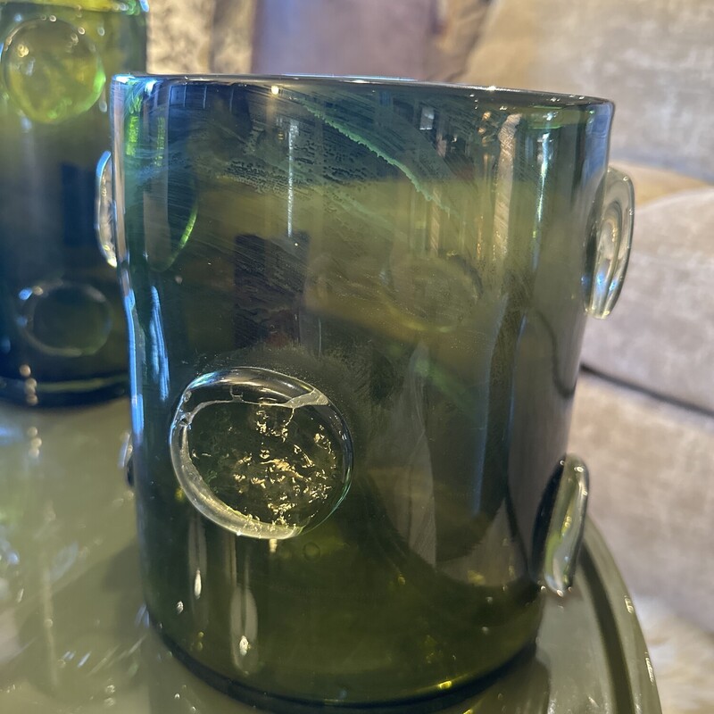 Green Glass Vase