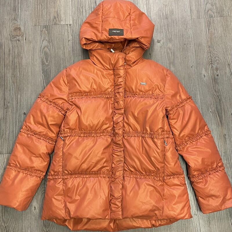 Le Chic Winter Jacket, Orange, Size: 10Y