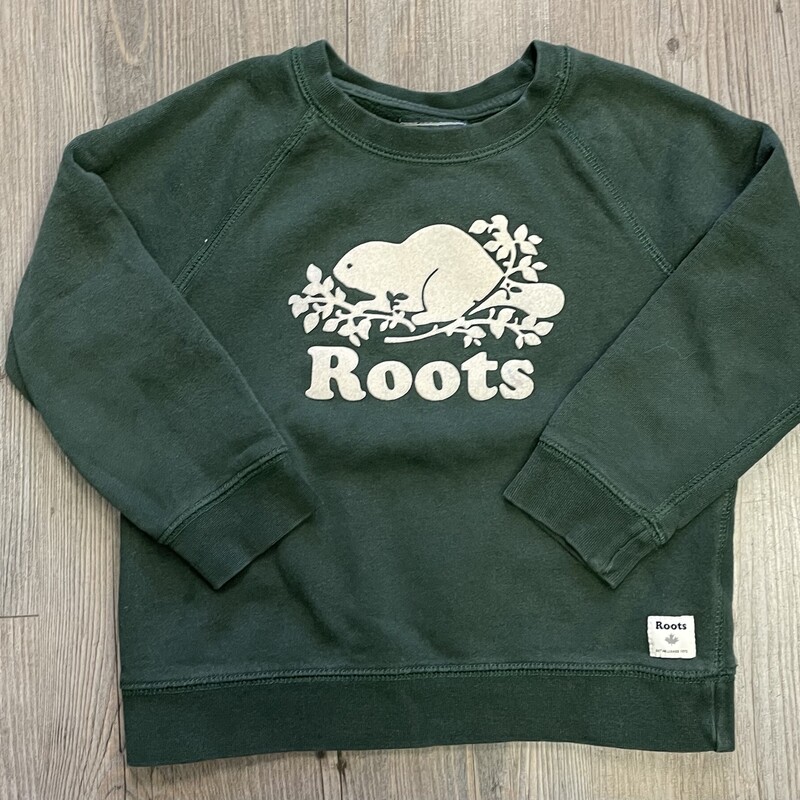 Roots Sweatshirt, Green, Size: 5Y