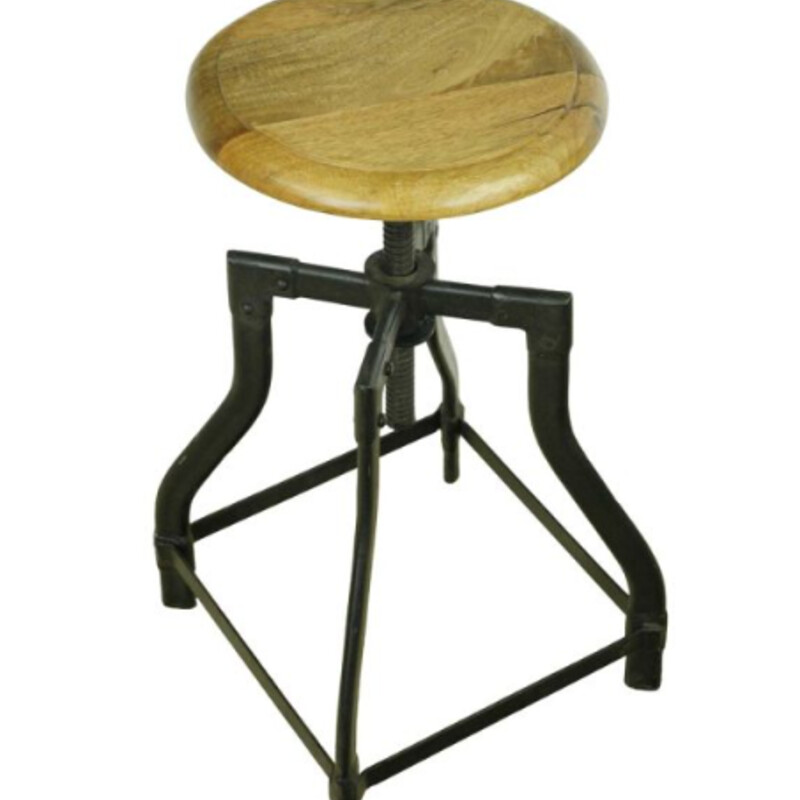 Teak Adjustable Stools