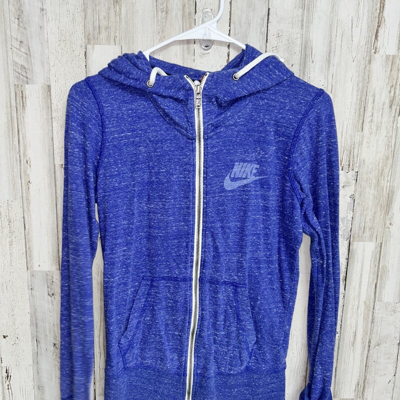 S Blue Heathered Zip Jack