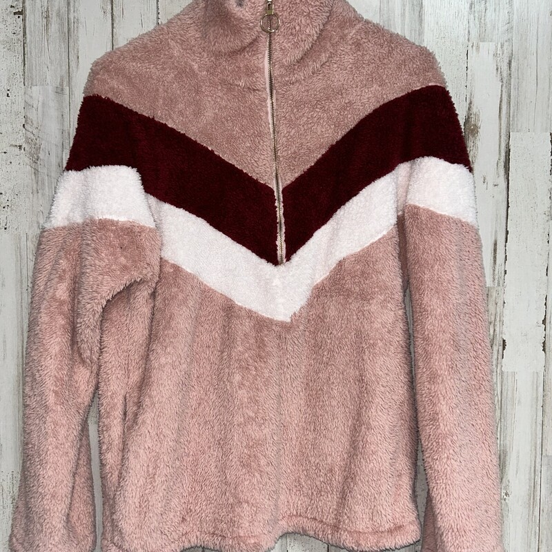 S Pink Fuzzy Pullover