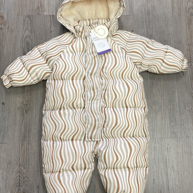 Rylee+cru Snowsuit, Multi Retro Waves, Size: 6-12M
NEW With Tag